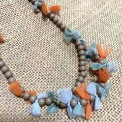 ネックレス ビーズ レトロ 古着