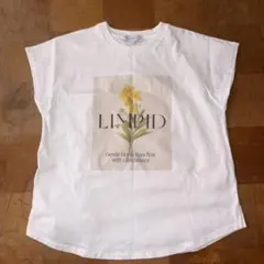しまむら SEASON REASON フレンチスリーブ フラワーフォトTシャツ