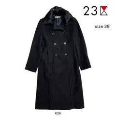 新品タグ付】23区 ネイビー ダッフルコート Mサイズ - メルカリ