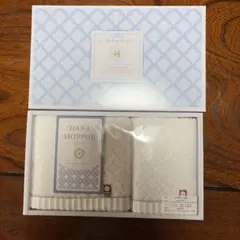 新品　HANA SHIPPOU フェイス、ウォッシュタオル2枚セット 今治タオル