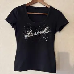 ルソーク Tシャツ　パンク系　地雷系　平成ギャル　スパンコール　36 グランジのサムネイル