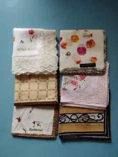 ブランドハンカチ6枚セット