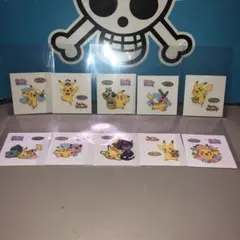 ポケモンパンシールデコキャラシール ピカチュウ 10枚セット