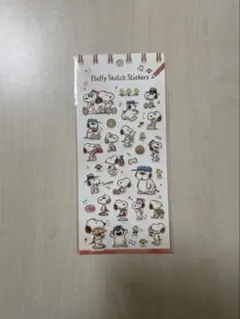 スヌーピー　フラッフィースケッチ シール