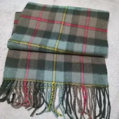 RONG GUAN　100%カシミヤマフラー　お洒落チェック柄