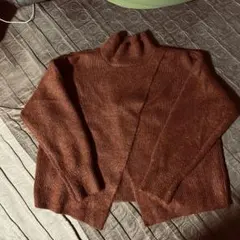 LOWRYS FARM 2way タートルネックセーター　オレンジ