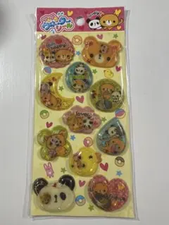 平成レトロ ぷかぷかウォーターシール クマ パンダ レア 当時物