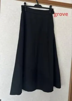 grove ロングスカート　黒　Sのサムネイル
