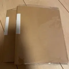 セリア 6リング A5バインダー ワイド (クラフト紙製) 2個セット