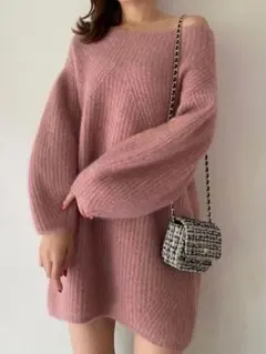 スナイデルSNIDEL ラクーンミニニットワンピース