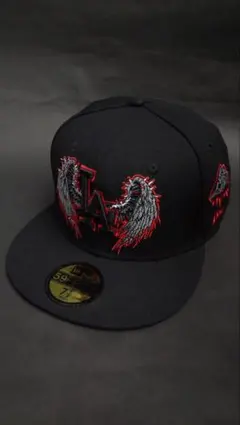 NEWERA59FIFTYLAドジャースエンジェルカスタムキャップブラック1/2