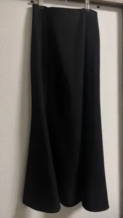 INGNI ブラック ロングスカート レースアップ