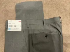 【新品】ユニクロ★感動パンツスラックスLサイズ85×76グレー新品定価3990円