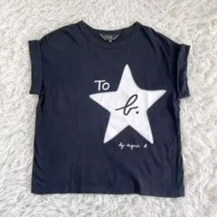 To b. by agnes b. Tシャツ 38 星　スパンコール　黒　半袖のサムネイル