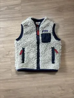 patagonia ボアベスト クリーム/ネイビー