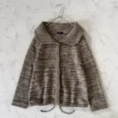 ロペ ROPE ニット カーディガン アウター ウール ブラウン 暖か 茶色