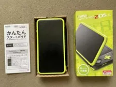 Newニンテンドー2DS LL ブラック×ライム　箱有ジャンク品