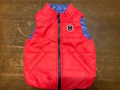 ダブルビー リバーシブル ダウンベスト 90 美品 ミキハウス