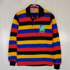 レア 90s 1991 ラグビーワールドカップ レフリー ラガーシャツ Sサイズ レア 90s 1991 ラグビーワールドカップ レフリー ラガーシャツ Sサイズ
