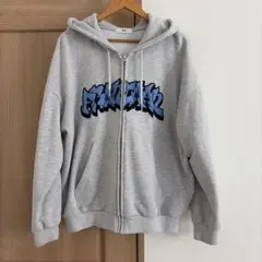 WEGO グレー ジップアップパーカー Lサイズ