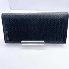 B*G様 【TOMMY HILFIGER】長財布 ネイビー レザー ロゴ 型押し