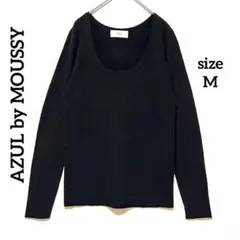 1923 アズールバイマウジー ニット トップス M ブラック Uネック 長袖のサムネイル