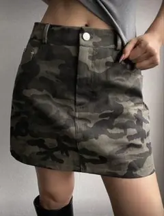 新品 DAZY インパン付き迷彩ミニスカート