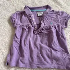 Ralph Lauren フリルポロシャツ 24M 紫