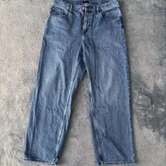 美品【UNIQLO JEANS】 ワイドストレートジーンズ