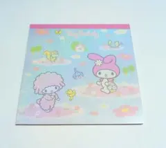 マイメロディ　スクエアメモフラワー　レトロ サンリオ　平成レトロ