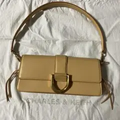 チャールズアンドキース ショルダーバッグ モカ タグ付き 未使用品 