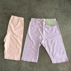 新品　H＆M　2枚セット　エイチアンドエム　レギンス　5分丈　インナーパンツ