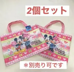 ディズニー　Disney  ミッキー&ミニー　トートバッグ　2個セット