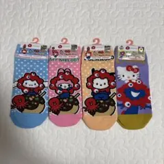 大阪万博 ミャクミャク サンリオ 靴下 ソックス4足セット