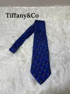 ✨TIFFANY ティファニー ネクタイ シルク ブルー 145cm