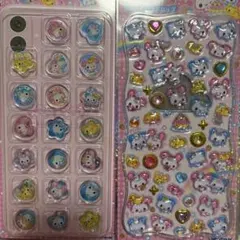 ハッピーマーチ プチドロ ジュエルプチドロップ おはじきシール 2セット