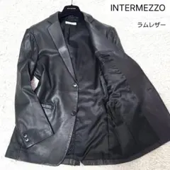 美品 INTERMEZZO 羊革ラムレザー テーラードジャケット 黒 Mサイズ 2025年最新】INTERMEZZO ジャケットの人気アイテム - メルカリ