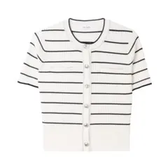 Sサイズ Nicola Short Sleeve Knit Cardigan