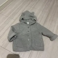 baby GAP フード付きカーディガン 12-18ヶ月 グレー