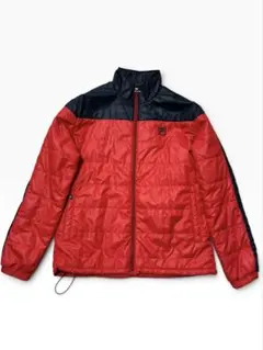 FILA GOLF 中綿ジャケット アウター 赤×紺 Lサイズ バックロゴ