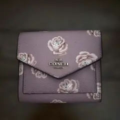 COACH 二つ折り財布 花柄 フローラル