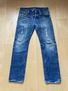 【日本製】スペルバウンド　パッチワークダメージ　デニムパンツ
