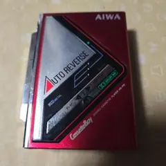 【片付けジャンク品】AIWA カセットボーイ HS-P9 本体レッドのサムネイル
