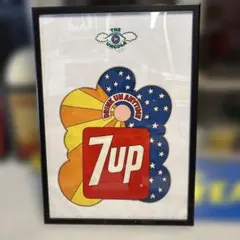 7up セブンアップ パブミラー アドバタイジング アンティーク 鏡 jTq3