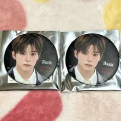 treasure アサヒ pulse on 缶バッジ ラキドロ 2個セット