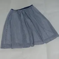 KUMIKYOKU ストライプ　フレアスカート