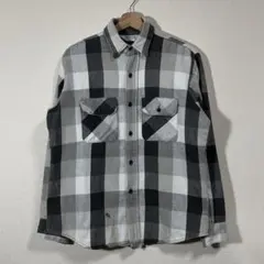 70s-80s five brother 白黒ネルシャツ　usa製