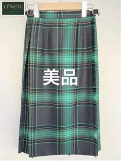 極美品⭐オニールオブタブリン タータンチェック キルトスカート 6 プリーツ
