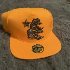 HELLSTAR オレンジキャップ　ラインストーン