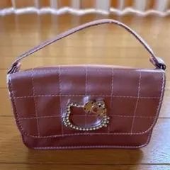 ハローキティ キティ　キルティングバッグ ピンク　ミニバッグ　ミニポーチ